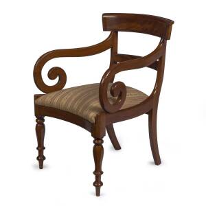 A carver chair, Australian cedar, circa 1840