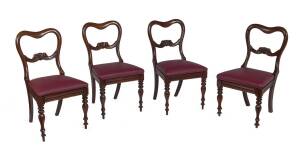 Set of 4 Colonial dining chairs, Australian cedar, circa 1845