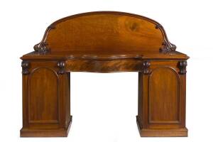 A Colonial sideboard, twin pedestal by "C.R. DEBNEY"