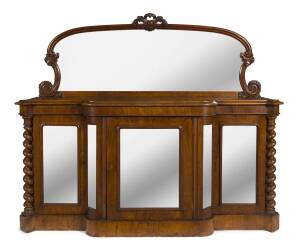 A Victorian credenza sideboard, blackwood, circa 1865 