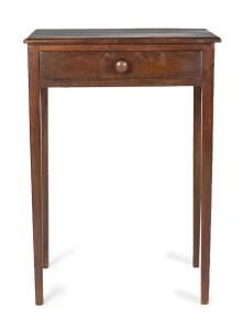 An occasional table with square tapering legs, full cedar, late 19th century