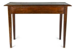 An early side table with square tapering legs, circa 1840