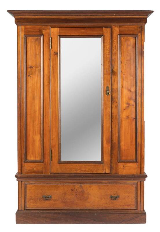 An Edwardian wardrobe, huon pine and cedar