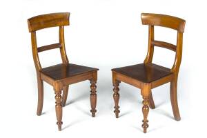 A pair of hall chairs, Australian cedar, circa 1880