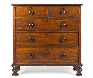 A chest of drawers, Australian cedar, NSW, c1850