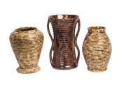 BENDIGO POTTERY Three beehive vases