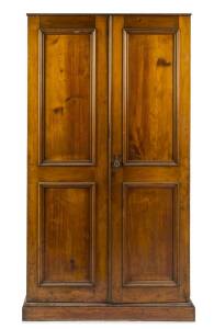 A tall Huon pine cupboard, circa 1890