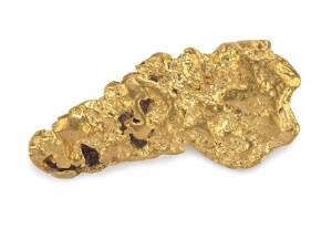 A gold nugget found near Tarnagulla, Victoria