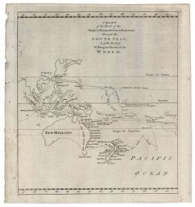 AUSTRALIA: Collection of maps in folder, noted "Chart of the Track of the Dolphin, Tamar, Swallow & Endeavour through the South Seas..." by Bowen [London, 1773]; "Karte von Australien" by Johannes Walch [Augsburg, c1810]; "Oceanique Centrale" by Pierre La