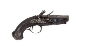 An 18th century flintlock pistol, circa 1750s