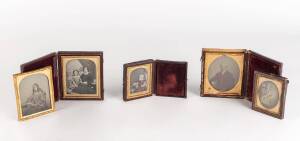 Group of five Colonial ambrotype photographs, 19th century