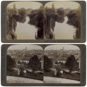 Six stereoviews of New Zealand and Australian scenes and events.