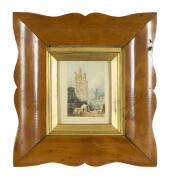 A pair of unusual shaped picture frames, huon pine, 19th century - 2