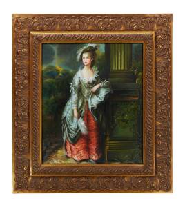 AFTER GAINSBOROUGH A&nbsp;pair of 18th century style portraits of Ladies