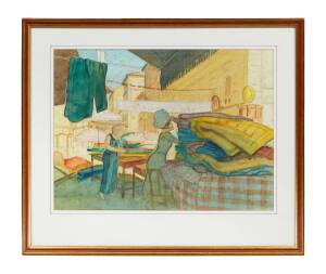 ARTIST UNKNOWN(French Market Scene, early 20th century)