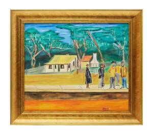 ALAN BOND (1938-2015) (Figures by a Cottage) 1999