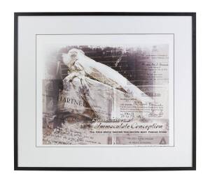 A framed poster of Princess Diana on her wedding dayA Collective Film: Immaculate Conceptioninscribed: To Diana, with very best wishes, Elizabeth Emmanuel47 x 57.5 cm