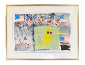 JOHN FIRTH SMITH (BORN 1943)"Fighting Flag" Straight Left to the Americans,1984