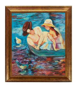 ALAN BOND (1938-2015) Ladies in a Boat