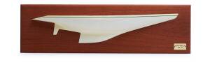 AUSTRALIA KA5, a half hull model on wooden back board