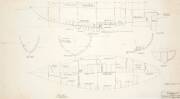 48' 6" RACING YACHT: Miller & Whitworth original plans, drawings & blueprints, 1974, set of 19 drafting film & graph paper sheets.