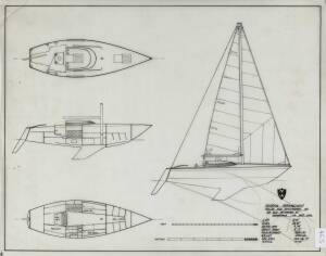 M&W 31': Miller & Whitworth original plans, drawings & blueprints, c1974, set of 3 drafting film sheets.