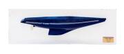 "FREEDOM US 30 1980", GRP Model with mirror backing, size 50x18cm. [Successful Defender of 1980 America's Cup].