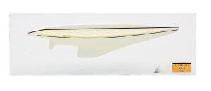 "AUSTRALIA KA 5 1980", GRP Model with mirror backing, size 50x18cm. [Unsuccessful Challenger of 1977 & 1980 America's Cups].