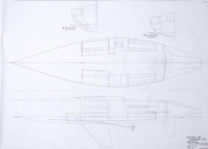 TWO-TONNER: Ben Lexcen original plans, drawings & blueprints, 1980, set of 7 drafting film sheets.