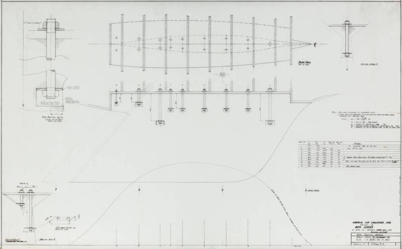 "AUSTRALIA II" KA 6: Ben Lexcen original plans, drawings & blueprints, c1980-82, set of 183 drafting film, graph paper & blueprint sheets