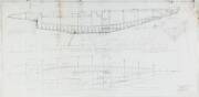 "CHALLENGE 12" KA 10: Ben Lexcen original plans, drawings & blueprints, c1981, set of 6 drafting film, graph paper & blueprint sheets