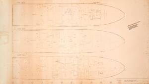 50 METRE TWIN SCREW: Ben Lexcen original plans, drawings & blueprints, 1983, set of 2 drafting film sheets.