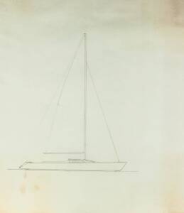 LEXCEN 12 METRE: Ben Lexcen original plans, drawings & blueprints, c1985, set of 2 drafting film & blueprint sheets.