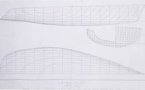 JOG 31: Ben Lexcen original plans, drawings & blueprints, 1985, one drafting film sheet.