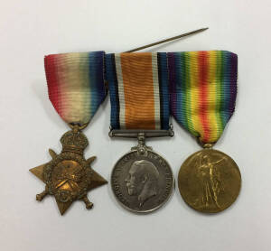 MEDALS: AUSTRALIA, WWI 1914-15 Star trio, awarded to '6014 Pte F.C. HUNGERFORD. 2/G HOSP. (or A.M.C, or 2 A.G.H) A.I.F'.