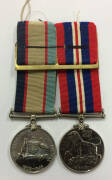 MEDALS AUSTRALIA: WWII pair, Australian Service Medal (Type I&nbsp;) & War Medal impressed 'NF 388947 S.E. AITKEN', EF.
