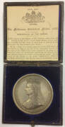 MEDALLIONS: AUSTRALIA, 1888 Melbourne Exhibition medal, Silver (51mm) Queen Victoria crowned veiled bust facing left 'CENTENNIAL INTERNATIONAL EXHIBITION MELBOURNE', reverse 'ARTIBUS DIGNIS HONOR INSIGNIS' within wreath of Oak and Laurel surrounding South