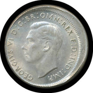MISTRUCK ERROR COINS: KGVI Shilling, 1944 1.5mm off-centre with 1.5mm raised rim EF, and 1946 2mm off-centre, verdigris on reverse VF.