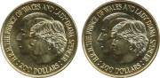 TWO HUNDRED DOLLARS: 1981 $200 Royal Wedding in blue vinyl folders, Unc.