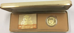 TWO HUNDRED DOLLARS: 1991 $200 'Pride of Australia - Emu' cased Proof, cert #1509.