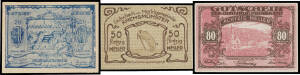 AUSTRIA: Notgeld, c.1920 collection in album with list of contents, 230 different notes from 128 towns or states with duplicates, condition varied but mostly EF.