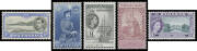 British Commonwealth range with GB Wedding £1; Ascension Jubilee set, KGVI 3d SG 42 + Perf 13 2/6d 5/- & 10/-; Bahamas 1954 Pictorials; Falkland Dependencies Ships 10/- & £1; Gambia 1938-46 & 1953-59 sets; Jamaica KGVI £1; New Zealand QEII 2/6d to 10/-; T