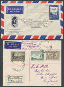 Bundle of mostly 1930s Australian flight covers with a few scarcer intermediates, 1931 Kingsford Smith set on FDC being a Melbourne-Sydney commemorative cover signed "C Kingsford Smith", 1936 cover to London from "Scipio" crash with 'DAMAGED/BY SEA WATER' - 3