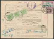 1930s-40s covers to New Zealand with 1938 airmails from Finland and Italy via Australia, the former with German TPO transit, Egypt 1941 censored on arrival and post-war airmails x2, French Oceania censored covers, Norfolk Island 1949 airmail with Ball Bay - 3