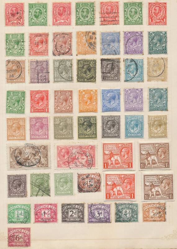 World collection in four albums with GB including a presentable Penny Black, 1883-84 6d mint (minor toning), KGV 1924-26 mint set to 1/-, Wembley sets mint, Cyprus Centenary set to 45pi mint, India pickings, Irish Overprints 6d used block of 6, Uganda QV