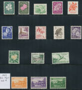 Australian Territories selection comprising Christmas Island 1958 QEII blocks of 4, Nauru 1916-23 Overprints on GB to 1/- & Central Overprints, Norfolk Ball Bay White Papers & 1960-62 Pictorials, and PNG 1952 Pictorials x2 sets, 10/- Bird with 'SPECIMEN' - 2