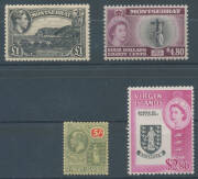 British West Indies mostly mint accumulation up to 1990s in ten albums, some minisheets, officials and a few booklets, noted Montserrat KGVI to &pound;1 & $4.80 and 1953 QE2 Pictorials set unmounted, Virgin Islands KGV to 5/- and 1964 QE2 Pictorials set unmount