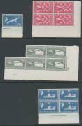 FALKLAND ISLANDS - SOUTH GEORGIA: 1963 ½d to £1 (both) including part sheets, blocks and singles to 1/- plus 2/- x20 2/6d x18 5/- x19 10/- x13 & £1 grey x6, 1972 Shackleton x35+ sets, 1974 Churchill M/S SG 42 x34 & 1977 Decimal Currency Surcharges, Cat £3 - 3