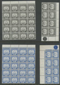 HONG KONG: Postage Dues 1938-62 2c to 50c Wmk Script CA SG D6-12 x29 sets with blocks of 8 or 20, plus 1965-72 Block Wmk 5c & 10c, Cat &pound;2800+.
 (200+)