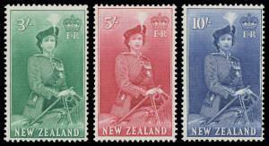 NEW ZEALAND: 1952-70 Accumulation with sheets, part-sheets, miniature sheets, sets, booklets etc. including 1953 3/- 5/- & 10/- (2), 1960 Pictorials 1/9d bistre-brown SG 218 block of 17 &10/- steel-blue x11, Health M/Ss with duplicates and CTO, Life Insur